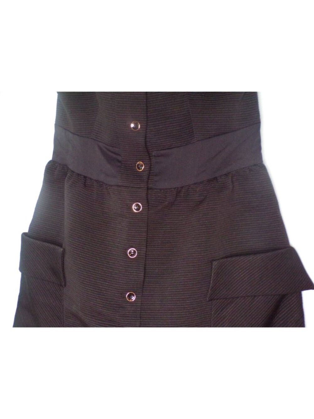 🆕TED BAKER Octovia Button Down Pockets Midi Dress 8 - Picture 14 of 16